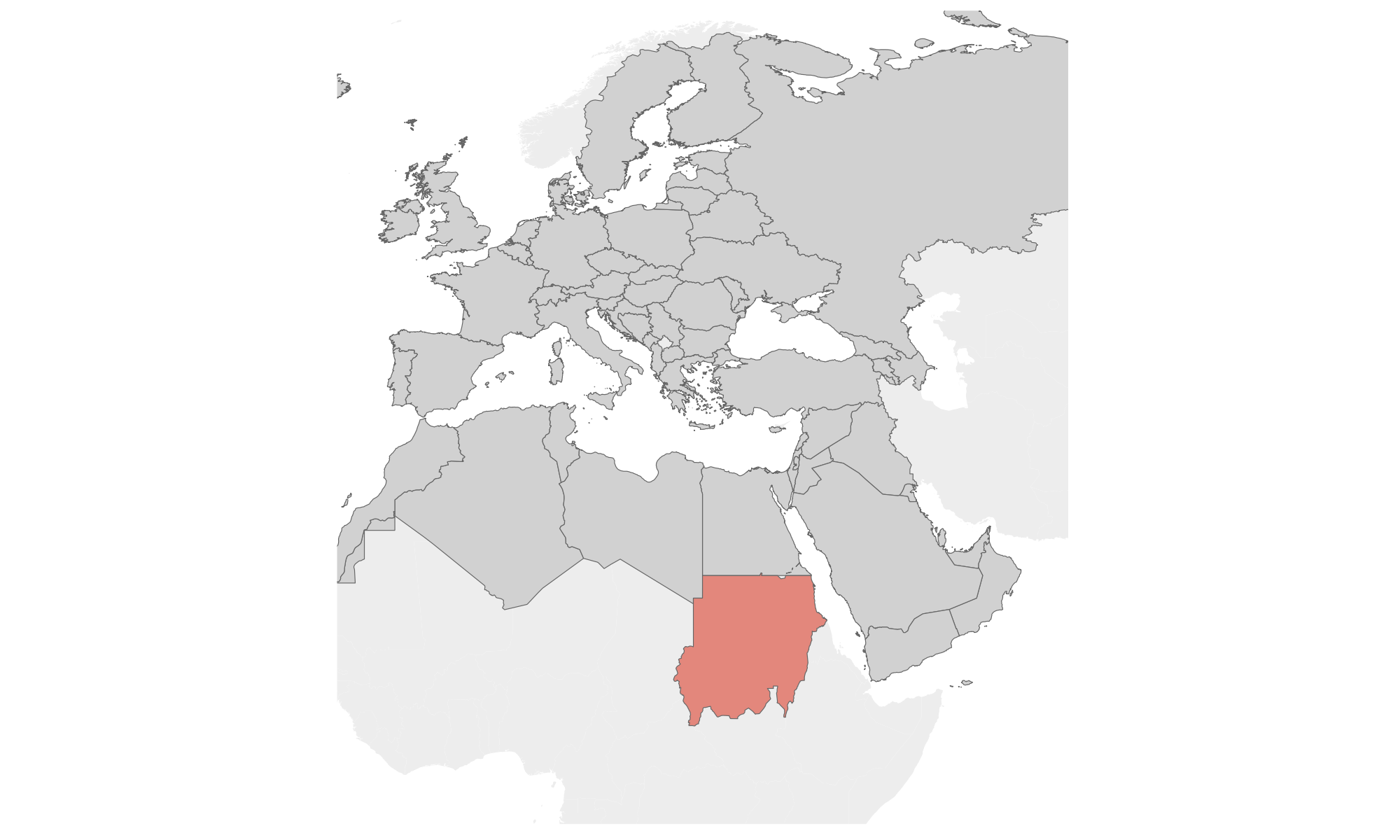 Europe, Middle East & North Africa map