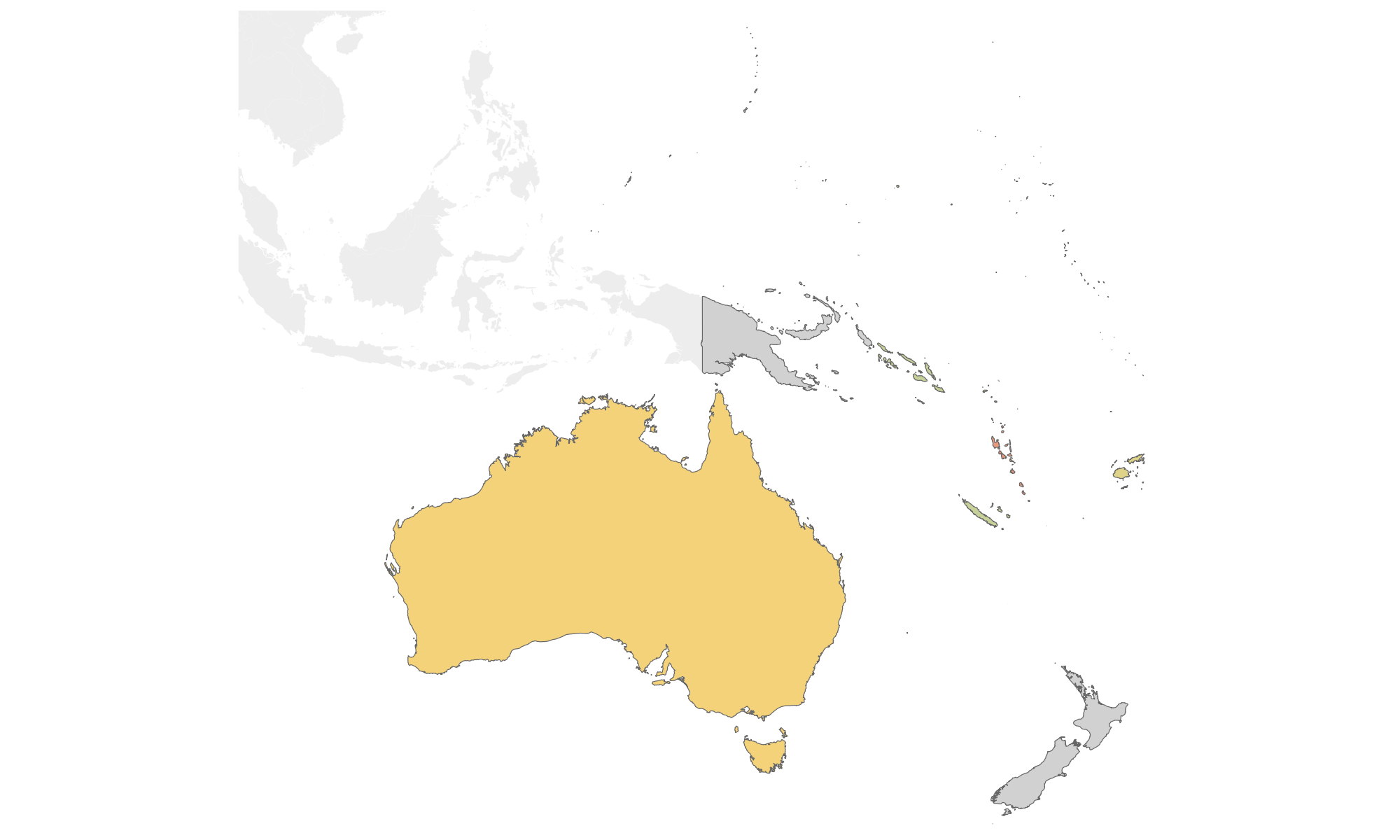 Pacific Islands map