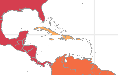 Caribbean map