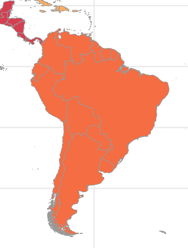 South America map